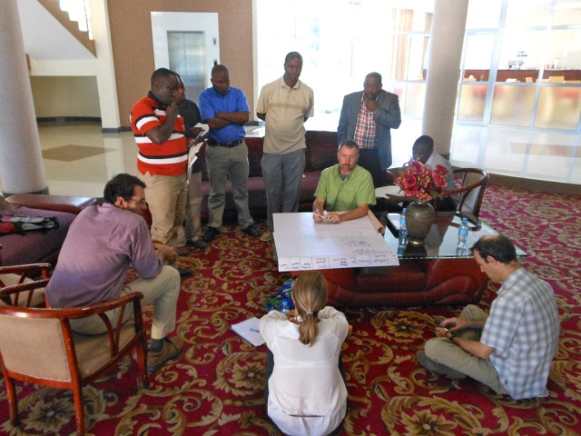 Participants prepare an action plan for scaling up impact within the Maasai Steppe.